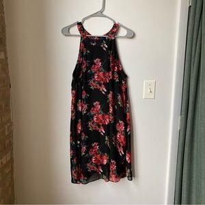Betsey Johnson Floral Mini Dress Halter Dress size 10